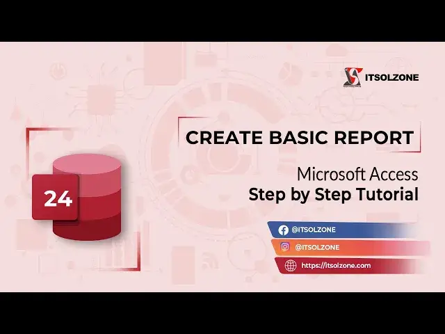 'Video thumbnail for Create Basic Report in Microsoft Access - Step-by-Step Tutorial'