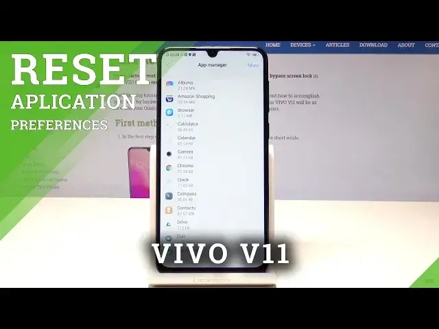 'Video thumbnail for How to Reset App Preferences in VIVO V11 - Restore App Settings'