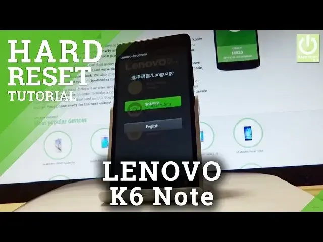'Video thumbnail for LENOVO K6 Note Hard Reset / Bypass Screen Lock / Restore'