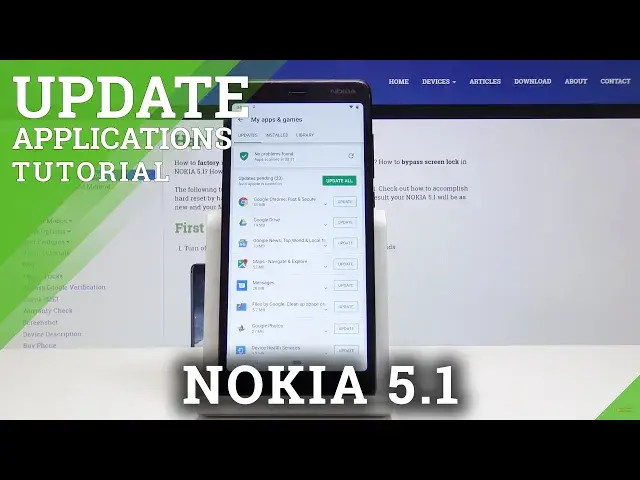 'Video thumbnail for How to Update Applications in NOKIA 5.1 - Download New App Versions'