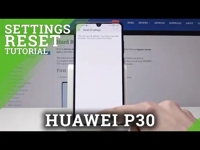 'Video thumbnail for HUAWEI P30 Reset Settings / Restore Default Configuration'