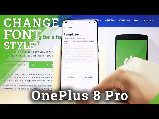'Video thumbnail for How to Change Font Style in OnePlus 8 Pro -  Customize Text Style'