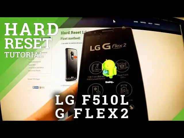 'Video thumbnail for Hard Reset LG F510L G Flex 2 - factory reset using settings'