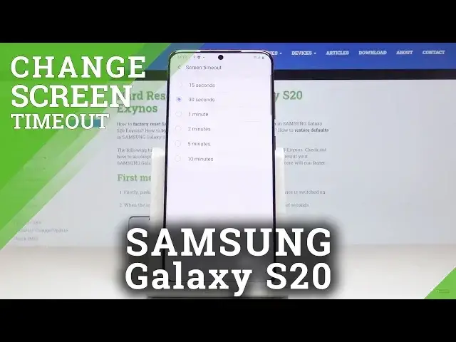 'Video thumbnail for How to Set Screen Timeout in SAMSUNG Galaxy S20 – Screen Blackout'