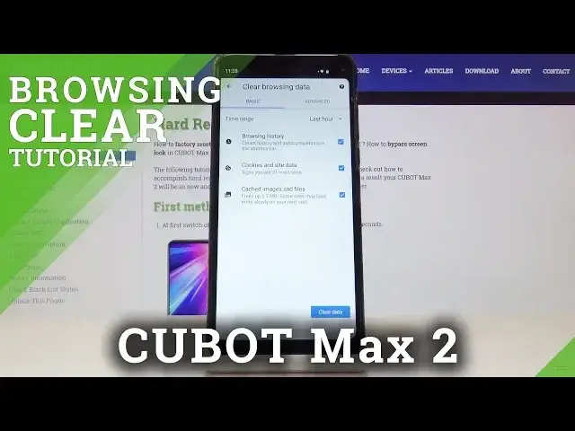 'Video thumbnail for How to Clear Browsing Data in CUBOT Max 2 - Reset Browser'