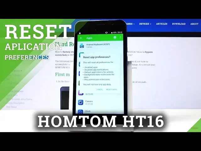'Video thumbnail for How to Reset App Preferences on Homtom HT16 - Reset App Settings'