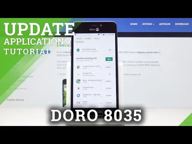 'Video thumbnail for How to Update Apps in DORO 8035 – Apps Actualizations'