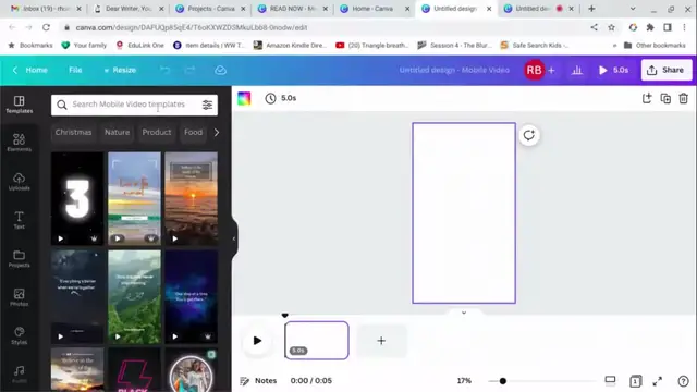 'Video thumbnail for How to make a video book trailer using Canva - 720'