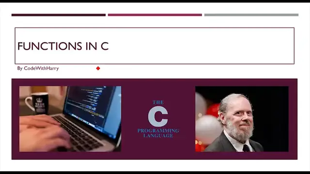 'Video thumbnail for Functions In C_ C Tutorial In Hindi #19'