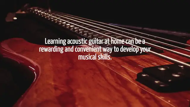 'Video thumbnail for How To Learn Acoustic Guitar At Home'