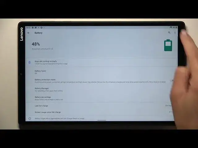 'Video thumbnail for LENOVO TAB M10+ How To Add Battery Percentage'