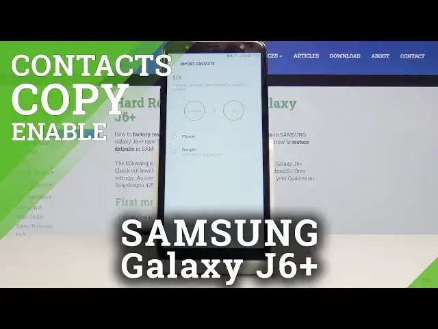 'Video thumbnail for How to Copy Contacts from SD Card in Samsung Galaxy J6+'