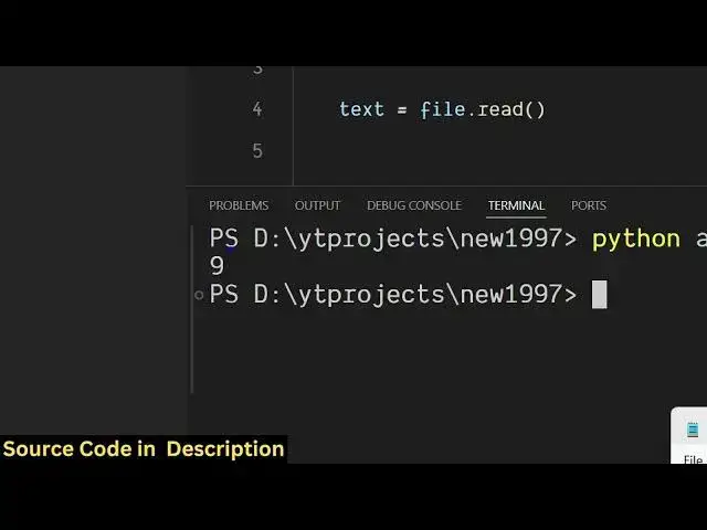 'Video thumbnail for Python 3 Script to Count the Number of Times a Letter Appears in a Text File'