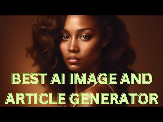 'Video thumbnail for The best AI image and article generator'