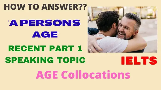 'Video thumbnail for A PERSON'S AGE IELTS SPEAKING PART 1 RECENT TOPIC | Complete Sample Answers | By A Band 9.0 Achiever'