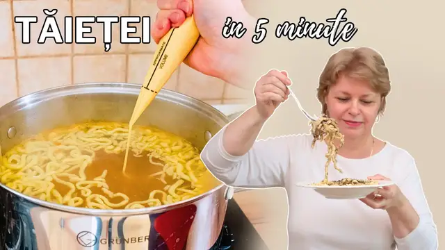 'Video thumbnail for Taitei rapizi turnati cu pungTăieței Rapizi - gata în 5 Minute 🍝 pentru Supe, Ciorbe, dar și Deserturi! 😉a turnatei'