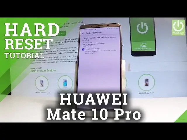 'Video thumbnail for How to Factory Reset HUAWEI Mate 10 Pro / Restore Original Settigns'