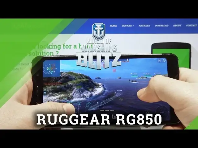 'Video thumbnail for World of Warship Gameplay on RUGGEAR RG850 – Game Test'