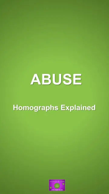 'Video thumbnail for Abuse: Homographs Explained'