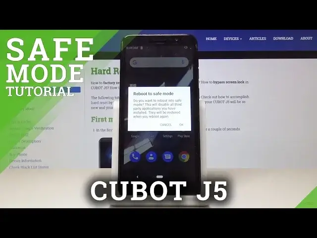 'Video thumbnail for How to Enter Safe Mode in CUBOT J5 - Deactivate 3rt Party Applications'
