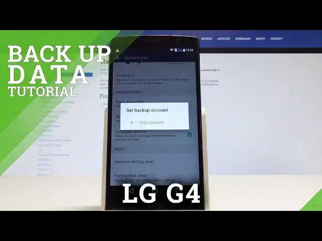 'Video thumbnail for How to Enable Google Backup in LG G4 - Add Backup Account'