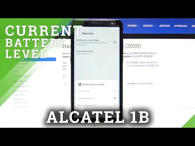 'Video thumbnail for How to Activate Battery Percentage on ALCATEL 1B (2020) – Battery Icon'