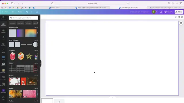 'Video thumbnail for How to Create a Gradient Background in Canva'