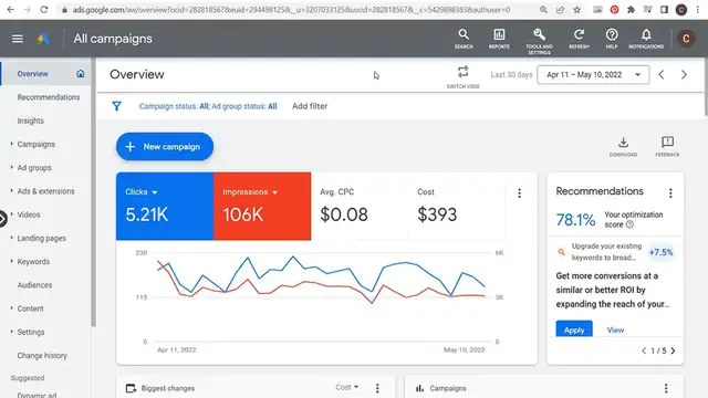 'Video thumbnail for Google Search Ads Tutorial 2023 - How to Create Search Campaigns with Google AdW'