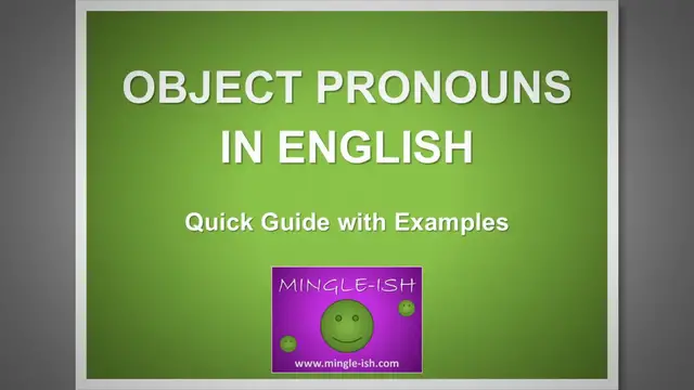 'Video thumbnail for Object Pronouns in English: Quick Guide with Examples'