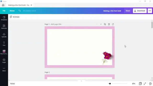 'Video thumbnail for Making a Thin font BOLD using Canva - 720'