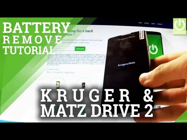 'Video thumbnail for How to Remove Battery in KRUGER & MATZ Drive 2 - Open Back Cover'