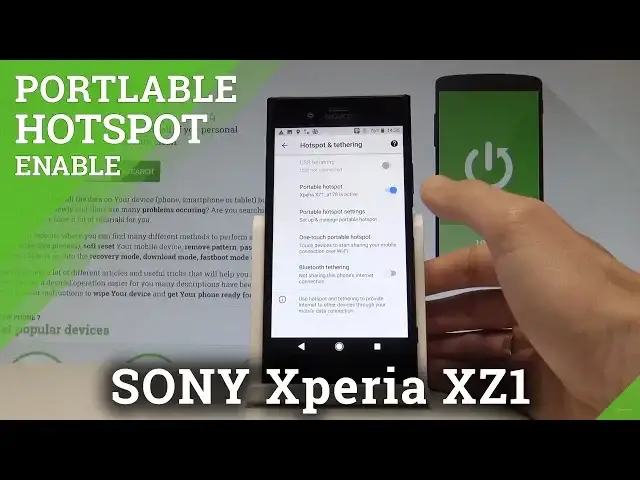 'Video thumbnail for How to Set Up Portable Hotspot in SONY Xperia XZ1 - Share Wi-Fi |HardReset.Info'