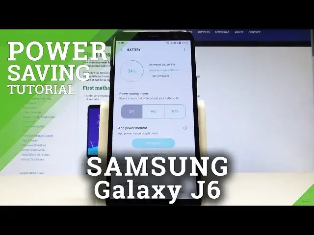 'Video thumbnail for How to Allow Power Saving Mode on SAMSUNG Galaxy J6 - Save Power / Extend Battery'