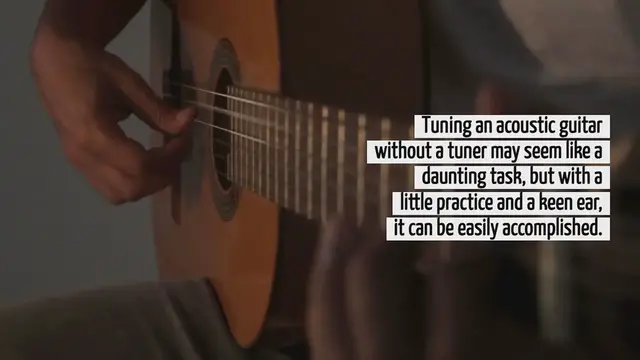 'Video thumbnail for How To Tune Acoustic Guitar Without Tuner'