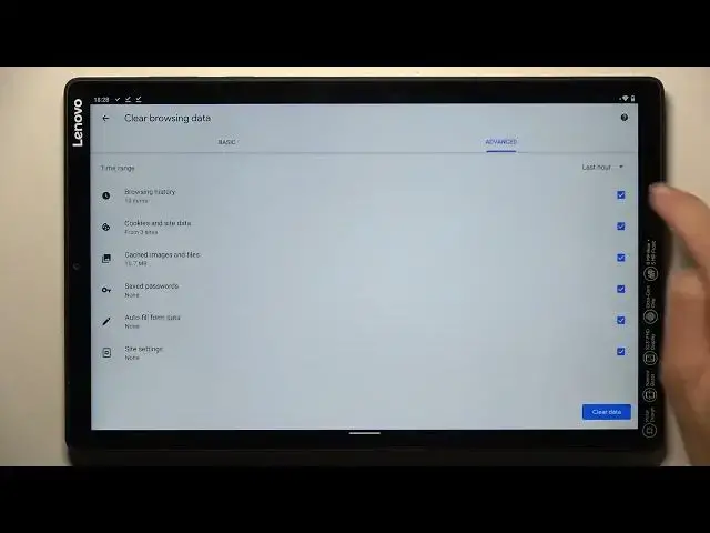 'Video thumbnail for LENOVO TAB M10+ How To Clear Browsing Data'
