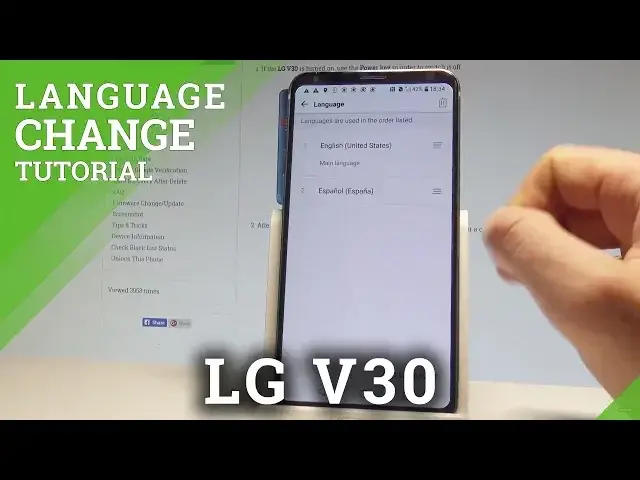 'Video thumbnail for How to Change Language in LG V30 - Set Up LG Language |HardReset.Info'