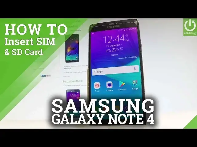 'Video thumbnail for SAMSUNG Galaxy Note 4 - How to Insert SIM and Micro SD Card'