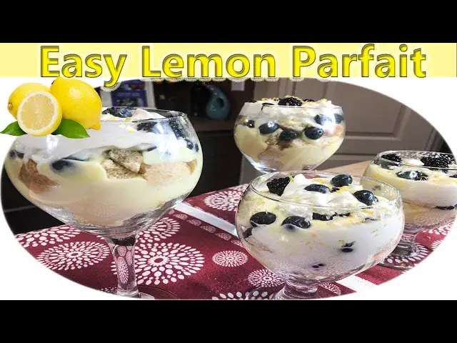 'Video thumbnail for EASY LEMON PARFAIT | NO BAKE DESSERT | 6 INGREDIENTS'