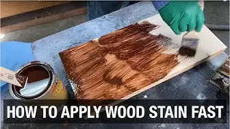 'Video thumbnail for How to Apply Wood Stain FAST'