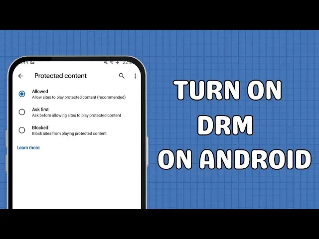 'Video thumbnail for How to turn on DRM on Android'