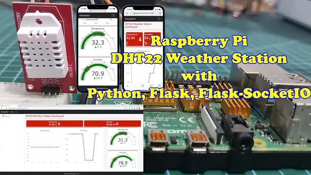 'Video thumbnail for Raspberry Pi DHT22 Weather Station Project'