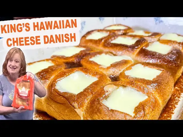 'Video thumbnail for KING'S HAWAIIAN CHEESE DANISH, Easy Breakfast or Dessert Recipe'