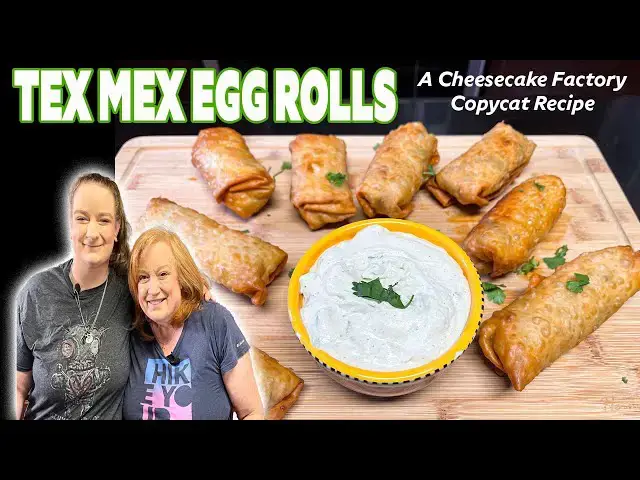 'Video thumbnail for TEX MEX EGG ROLLS A Cheesecake Factory Copycat Appetizer Recipe'