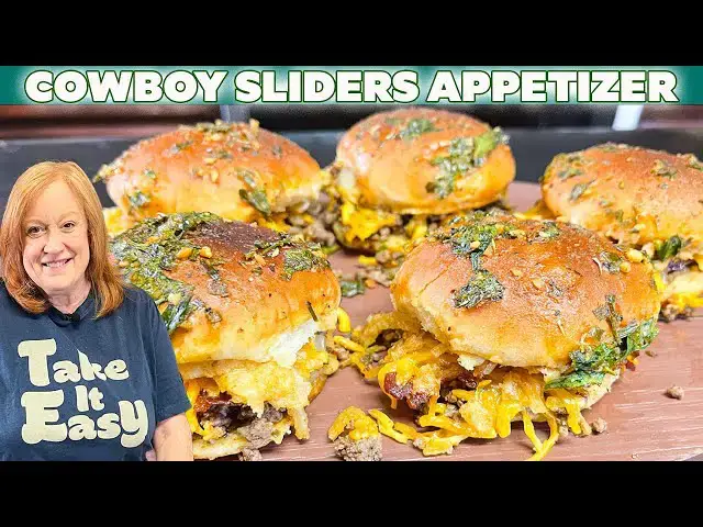 'Video thumbnail for COWBOY SLIDERS Appetizer with My Cowboy Butter Sauce'