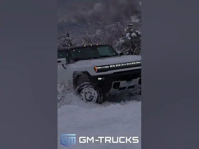 'Video thumbnail for Hummer EV playing in the snow'