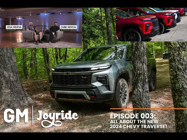 'Video thumbnail for GM Joyride #3: 2024 Chevy Traverse Review & Contemporaneous Truck Stumper Resolutions'