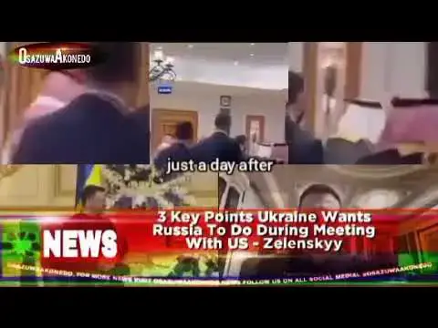 'Video thumbnail for 3 Key Points Ukraine Wants Russia To Do During Meeting With US - Zelenskyy'
