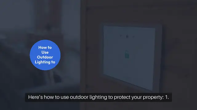 'Video thumbnail for Installing Outdoor Lighting for Crime'