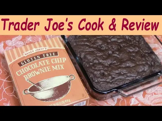 'Video thumbnail for TRADER JOE'S COOK & REVIEW | Gluten-Free Chocolate Chip Brownie Mix'