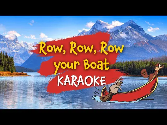'Video thumbnail for Row Row Row Your Boat NEW VIDEO 2024 (Karaoke with Lyrics for kids)'